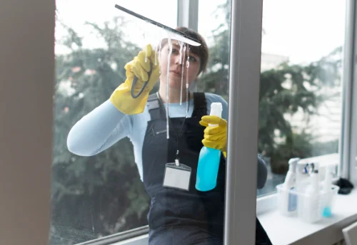 Nettoyage de vitres intérieures et extérieures à Bertrimoutier